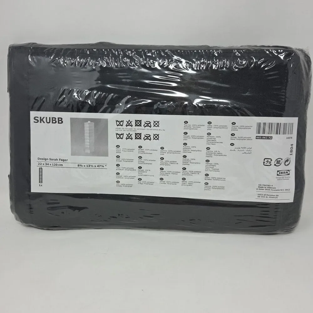 SKUBB Ikea Hanging Storage Organizer 9 compartments Space-Saving Storage black